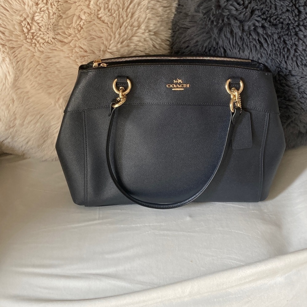Coach Brooke Carryall Dual Zip Pocket Satchel With Gold Hardware K1723-F25928